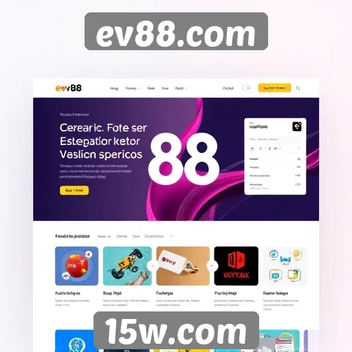 Evolução do design do site ev88.com