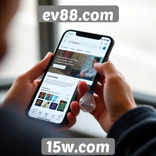 Acessibilidade em dispositivos móveis no site ev88.com