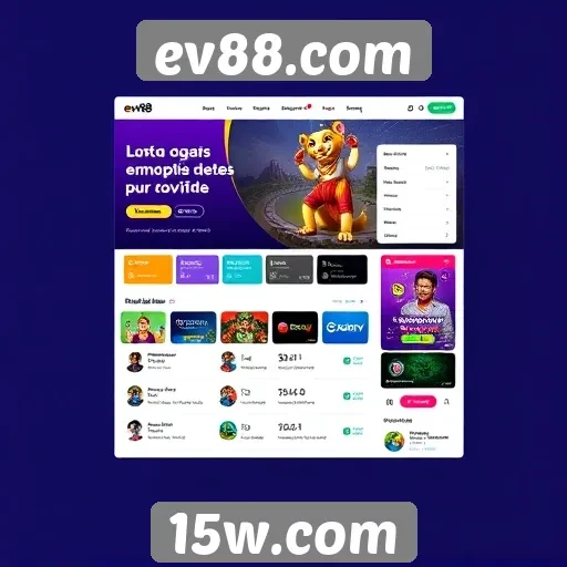 Interface do usuário do ev88.com é intuitiva e acessível